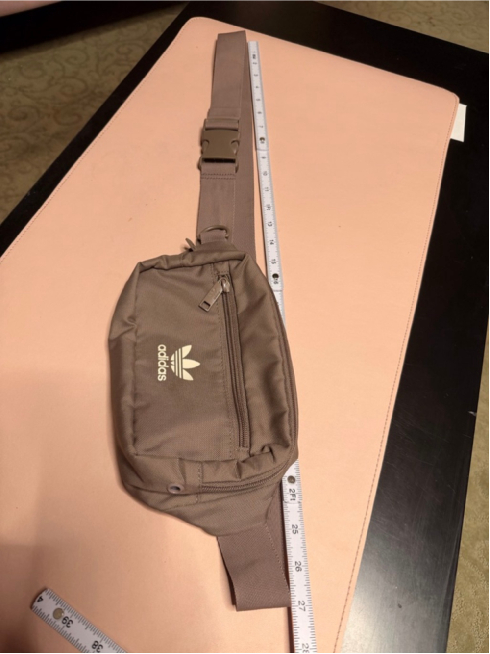 Adidas Brown Crossbody Bag Anti-Theft Money Pocket - Picture 2 of 14